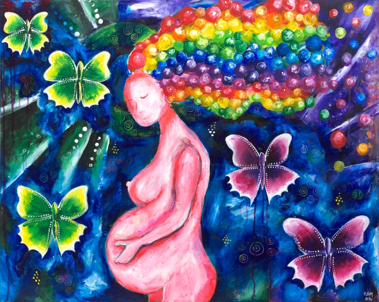 pregnancy art divine feminine goddess art